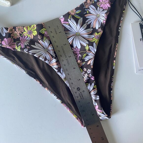 NWT RVCA Women's Lemonade‎ French Floral Bikini Sz M - Picture 4 of 7